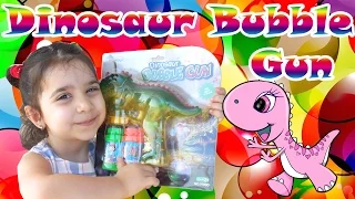 Динозавр пистолет с мыльными пузырями. Dinosaur Bubble gun