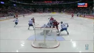 1/2-Final RUSSIA - FINLAND 6:2 █ Goals IIHF WC 2012 ЧМ голы Россия Финляндия