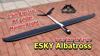 Easy to Thermal E SKY Albatross Electric RC Glider Maiden flight