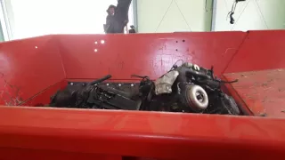 Engine block shredding by Hammel VB 950 E