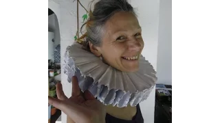 How to make a paper maché Elizabethan ruff