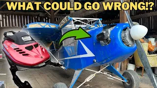 Snowmobile Engine Swapped Airplane