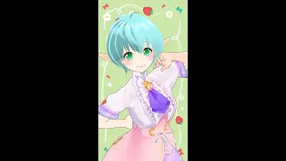 【VRoid Studio】サンプルモデルから架空Vtuberの制作配信 100倍速 #Shorts