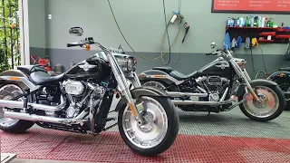 Lên sàn 2 xe Harley Davidson Fat Boy 2019 vs 2020 đẹp như mới