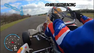 Fulbeck Karting Senior ROK Onboard Will Keith Practice Laps