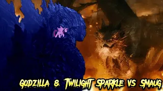 Godzilla & Twilight Sparkle Vs Smaug (Godzilla Meets My Little Pony)