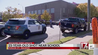 Man arrested, teen in critical condition after shooting near downtown Raleigh middle school, police