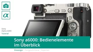 Sony Alpha 6000 - Die Bedienelemente im Überblick