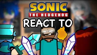 Sonic Characters React Friday Night Funkin VS Herobrine Reborn 2.5 // FNF // Minecraft Creepypasta//