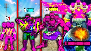Shinchan UPGRADE $1 TO $1,000,000,000 PINK HULK IN GTA5