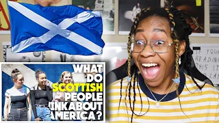 AMERICAN REACTS TO WHAT SCOTTISH PEOPLE THINK OF AMERICANS! 🤣 | Favour