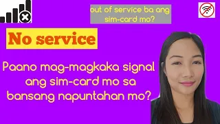 Paano mag-kaka signal ang sim-card kung nasa  abroad ka? How to fix no signal #signal #simcard