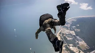 US Military News • US Navy EOD Parachute Operations • Arabian Gulf - May 13, 2021