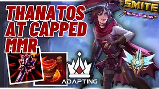 PLAYING THANATOS AT CAPPED MMR GAMES - GM Ranked Conquest Jungle Pro SPL