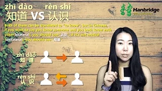 Chinese HSK Grammar: How to Distinguish 知道VS 认识VS明白