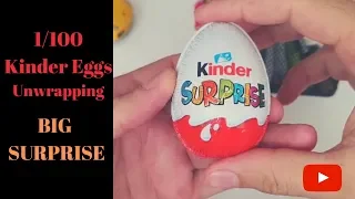 Kinder Eggs 1/100 - Kinder Surprise unwrapping - ASMR