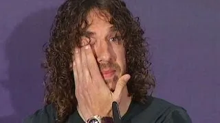 Puyol se despide del Barça