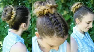 Fishtail Braided Bun | Bun Hairstyles | Braidsandstyles12
