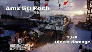 Amx 50 Foch in Heilbronn:9,6K Direct damage :Wot console - World of Tanks