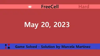 Microsoft Solitaire Collection | FreeCell Hard | May 20, 2023 | Daily Challenges