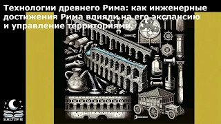 Технологии древнего Рима: как инженерные достижения Рима влияли на его экспансию и управление террит