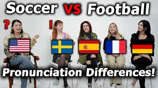 Sports Word Pronunciation Differences in European Countries!! (US, SE, ES, FR, DE)