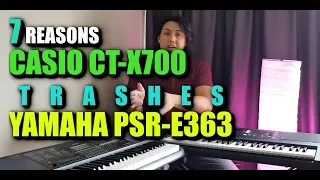 7 Reasons Casio CT-X700 is better than Yamaha PSR-E363