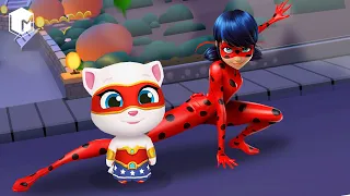 Android Gameplay Funny Moments - My Talking Angela vs Miraculous Ladybug