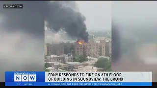 FDNY responds to fire in Bronx building