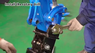 NDI322 mini excavator：How to Replace a Rotary Drill