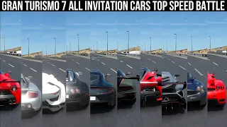 Gran Turismo 7 All INVITATION CARS Top Speed Battle PS5 4K 60FPS