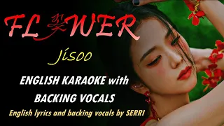 JISOO - FLOWER - ENGLISH KARAOKE with BACKING VOCALS