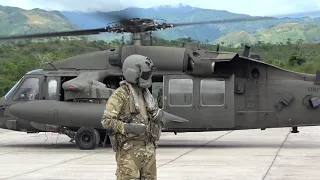 UH-60 Black Hawk Crew Chief Footage.