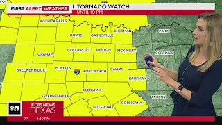 Parts of North Texas under Tornado Watch