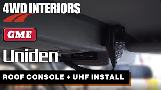 How to install an overhead roof console & UHF radio in a Land Cruiser 80 series.