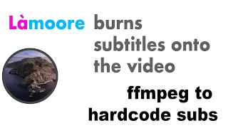 How to burn subtitles onto the video with ffmpeg hardcore subs
