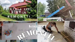 REMONTTI VLOGI // UUSI LATTIA PIRTTIIN