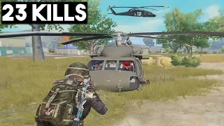 *NEW* HELICOPTER! | 23 KILLS SOLO vs SQUAD | PUBG Mobile 🐼