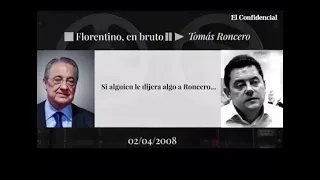 Audio Florentino Pérez sobre Tomás Roncero