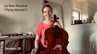 28. Up Bow Ricochet ("flying staccato") *with a guest appearance*: Sevcik Op.3, Variation 28