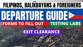 FILIPINOS, BALIKABAYANS & FOREIGNERS EXITING THE PHILIPPINES PROCESS AS OF MARCH 2022