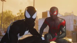 Marvel's Spider-Man 2 New Threads Mission With The Classic Black Suit And The Classic Suit