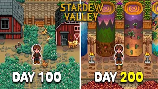How far can I get in 200 days of Stardew Valley?
