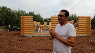 Log Cabin build Day 7 through 10 [Part6]