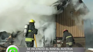 Se Incendió el Rental Austria en la base del Cerro Chapelco