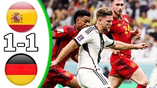 World Cup | Spain vs Germany (1-1) Extended Highlights & All Goals | Fifa World Cup 2022