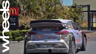 Hyundai i20 WRC car visits McDonald’s drive-thru | Wheels Plus | Wheels Australia