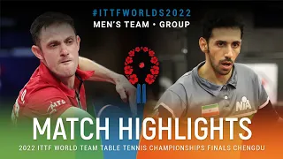 Highlights | Ovidiu Ionescu (ROU) vs Soroosh Amiri Nia (IRI) | MT Grps | #ITTFWorlds2022