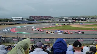 NASCAR at COTA!  Cup cars on the first lap, turn 15.