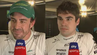 Alonso & Stroll on teamwork Post Race Interview - Azerbaijan Grand Prix 2023